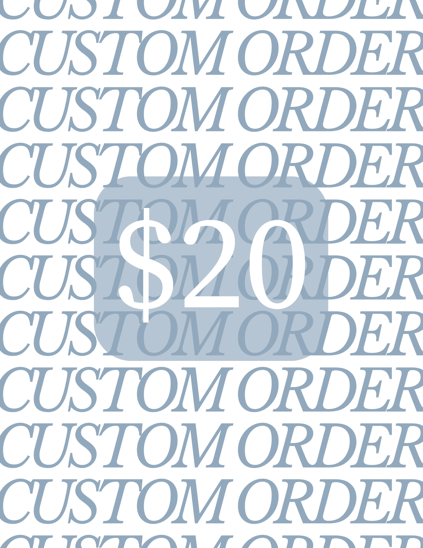 $20 Custom Embroidery
