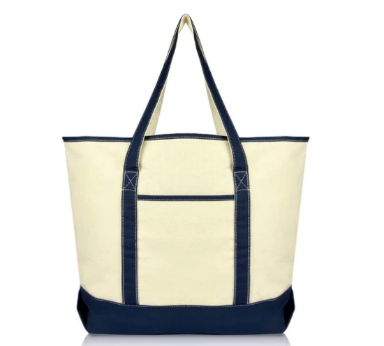 22" Soft Canvas Tote Bag