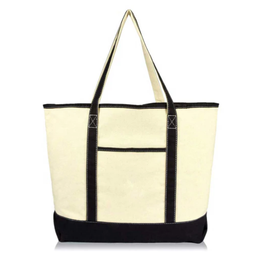 22" Soft Canvas Tote Bag