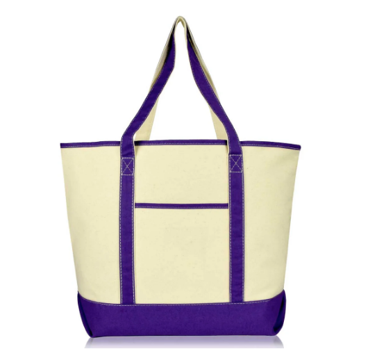 22" Soft Canvas Tote Bag
