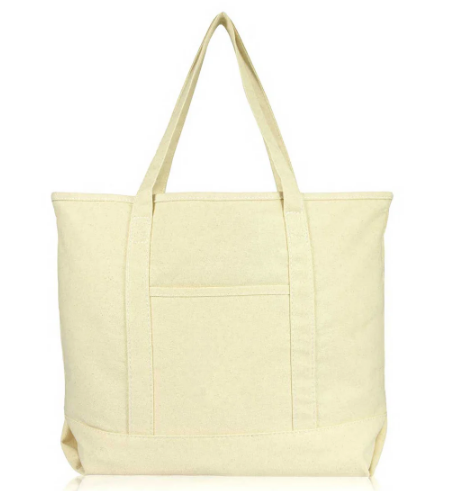22" Soft Canvas Tote Bag