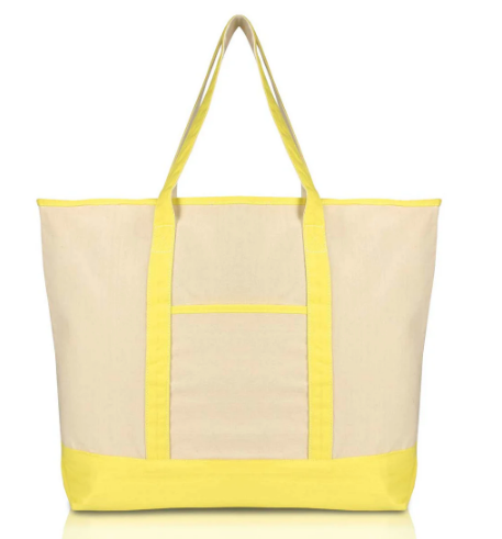 22" Soft Canvas Tote Bag