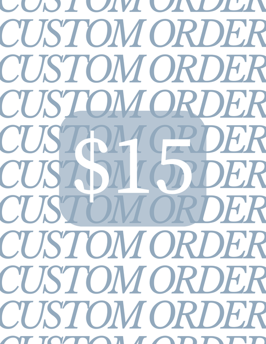 $15 Custom Embroidery