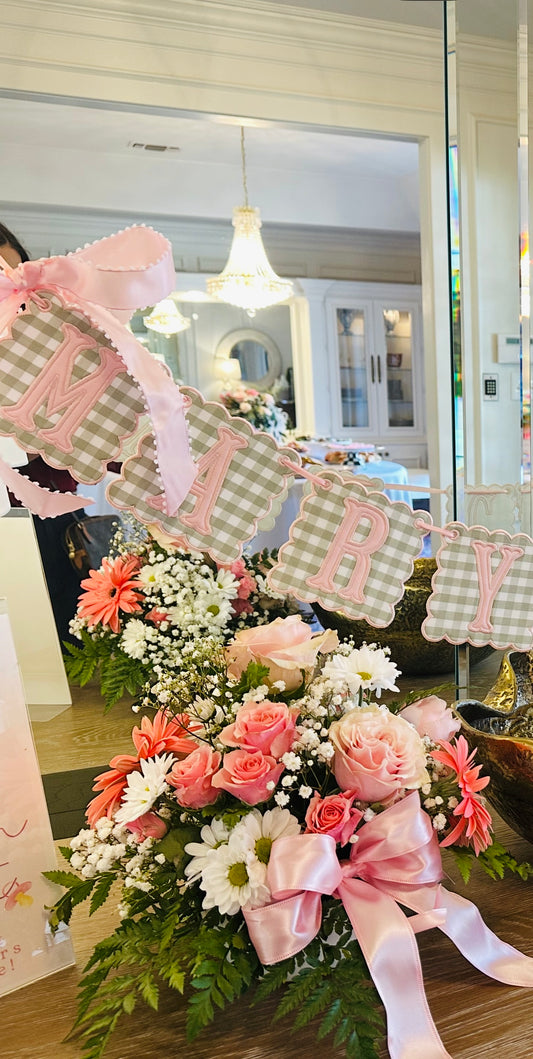 Custom Embroidered Name Banner